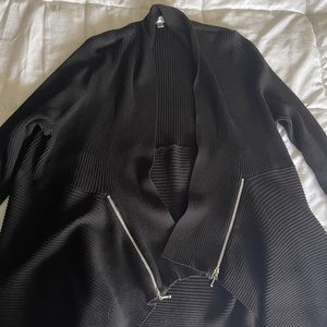 Plus Size draped open sweater